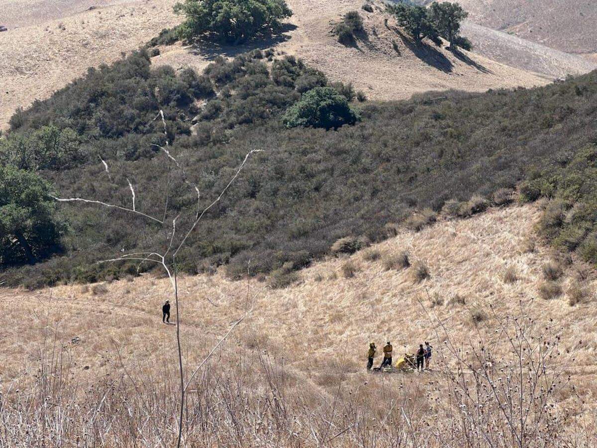 California Highway Patrol and San Luis Obispo Fire crews rescued a hiker in Poly Canyon on Friday, Nov. 3, 2023, according to the CHP.