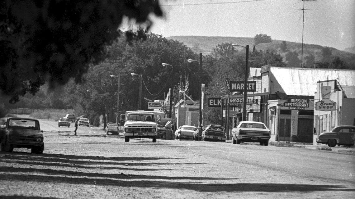 Mission Street was the old highway and featured the long time business district of San Miguel on Sept. 19, 1980.
