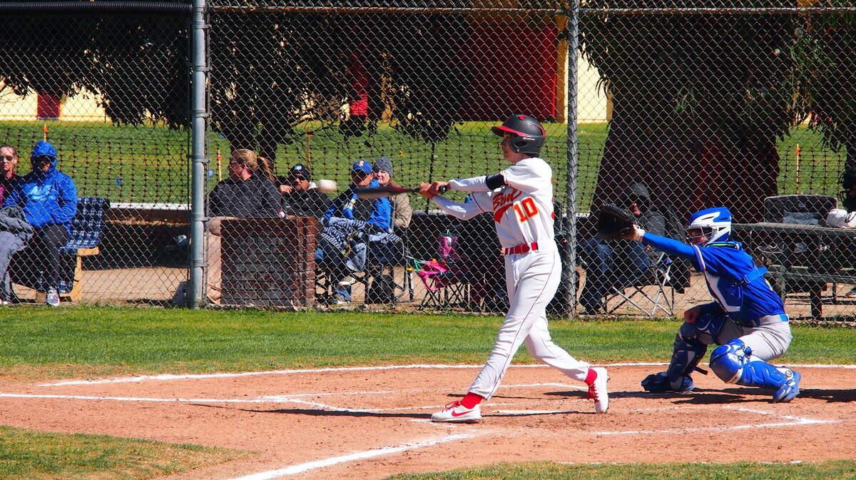 Sophomore Bronco Andrea Aguilar Castillo is making “consistent contact and has some real power,” according to Coast Union hitting coach Gary Stephenson.