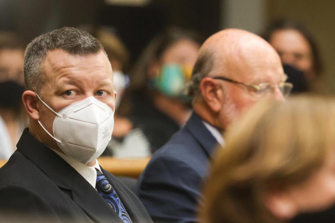 Paul Flores appears in San Luis Obispo Superior Court on Tuesday, Aug. 3, 2021, during the second day of his preliminary hearing. On Friday, the judge rejected Flores’ request to dismiss the murder case against him in the disappearance of Kristin Smart.