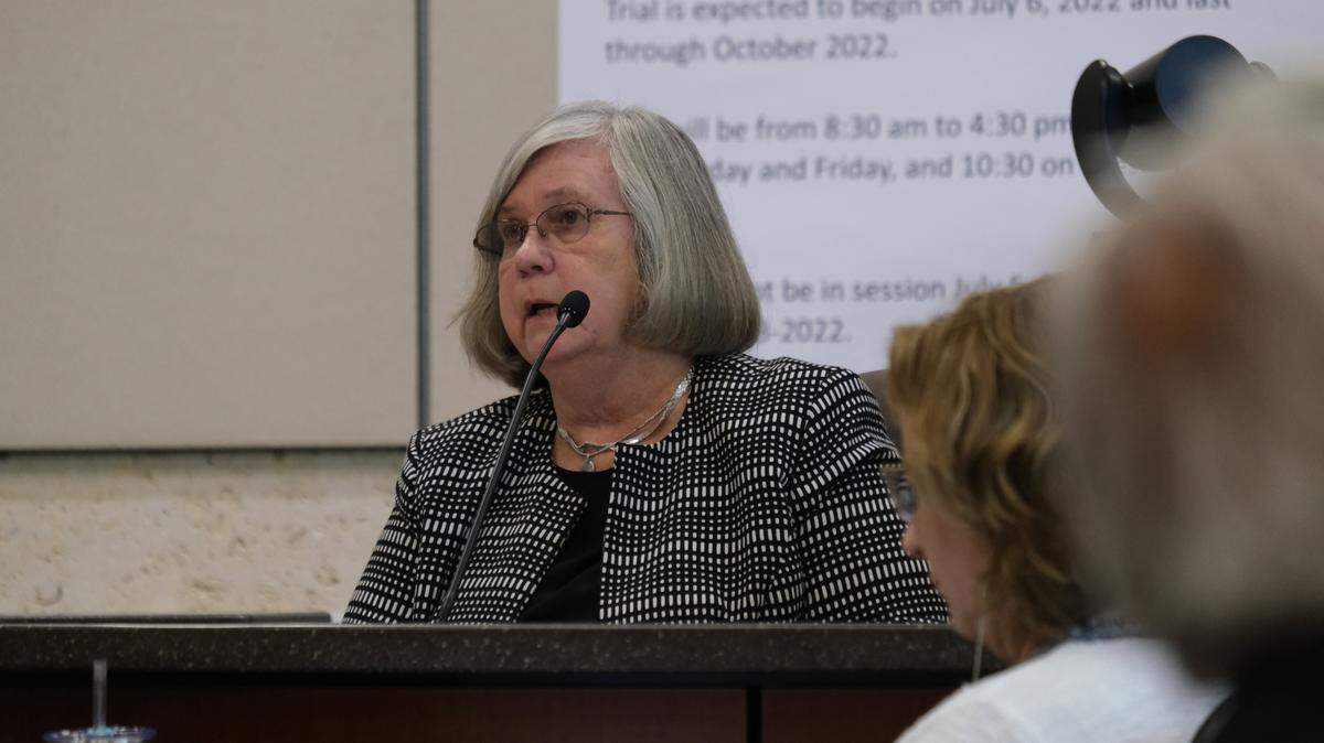 Faye Springer, a criminalist who specializes in trace evidence, testifies during the Kristin Smart murder trial against Paul and Ruben Flores at Monterey County Superior Court in Salinas on Sept. 8, 2022.