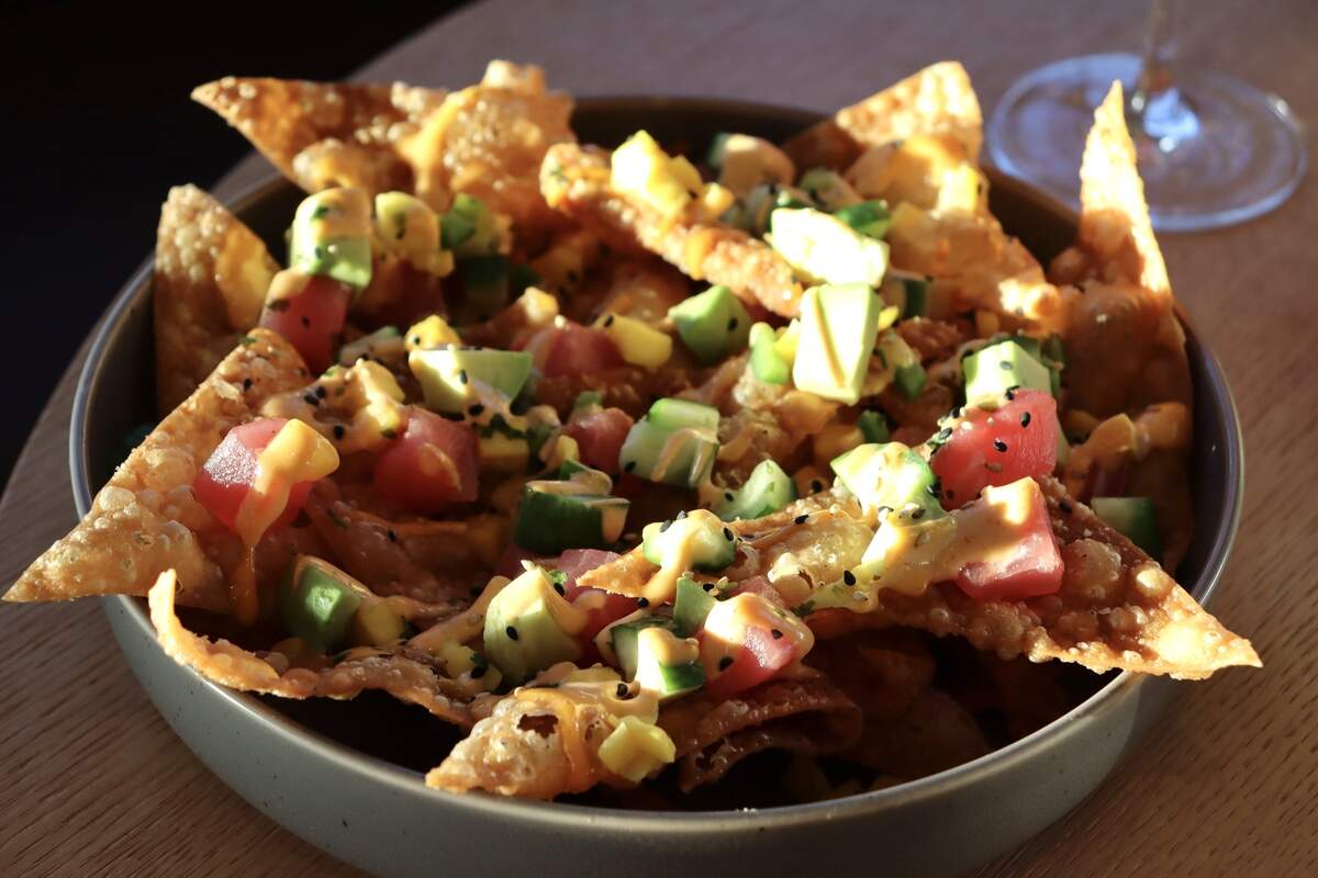 Poke nachos are one of the menu items at Marcerro at Dairy Creek Golf Course.
