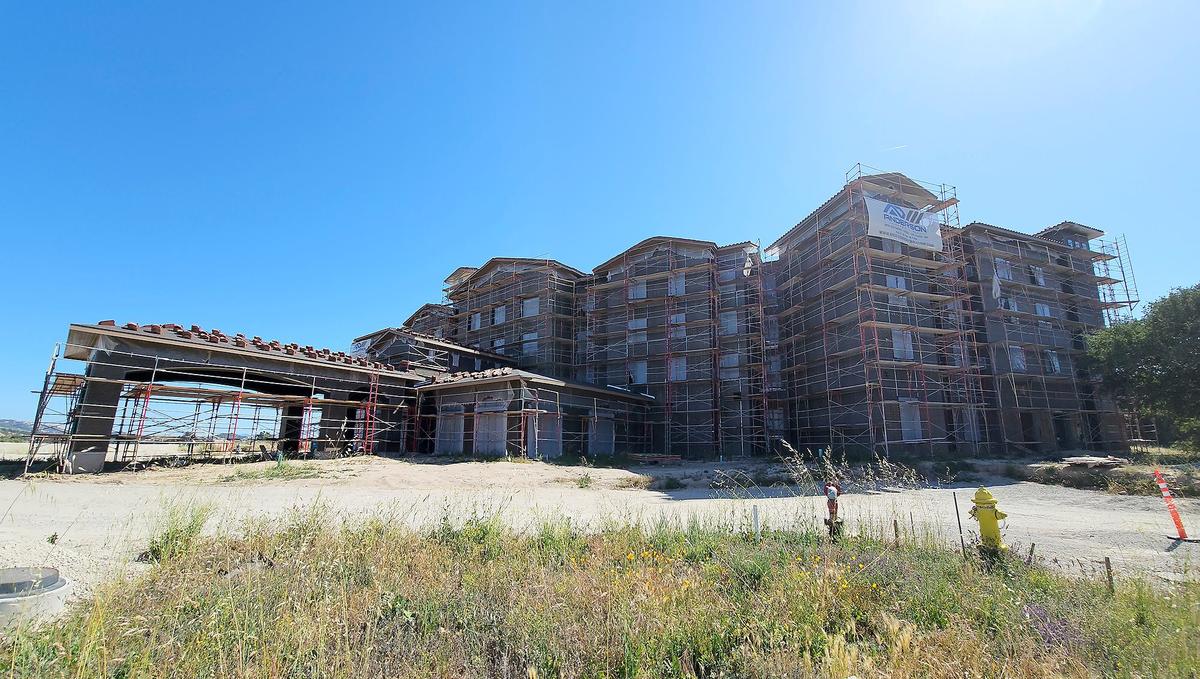 Construction is moving forward after a brief winter delay at the Marriott Residence Inn going up off Highway 101 in Paso Robles, seen here on May 27, 2024.