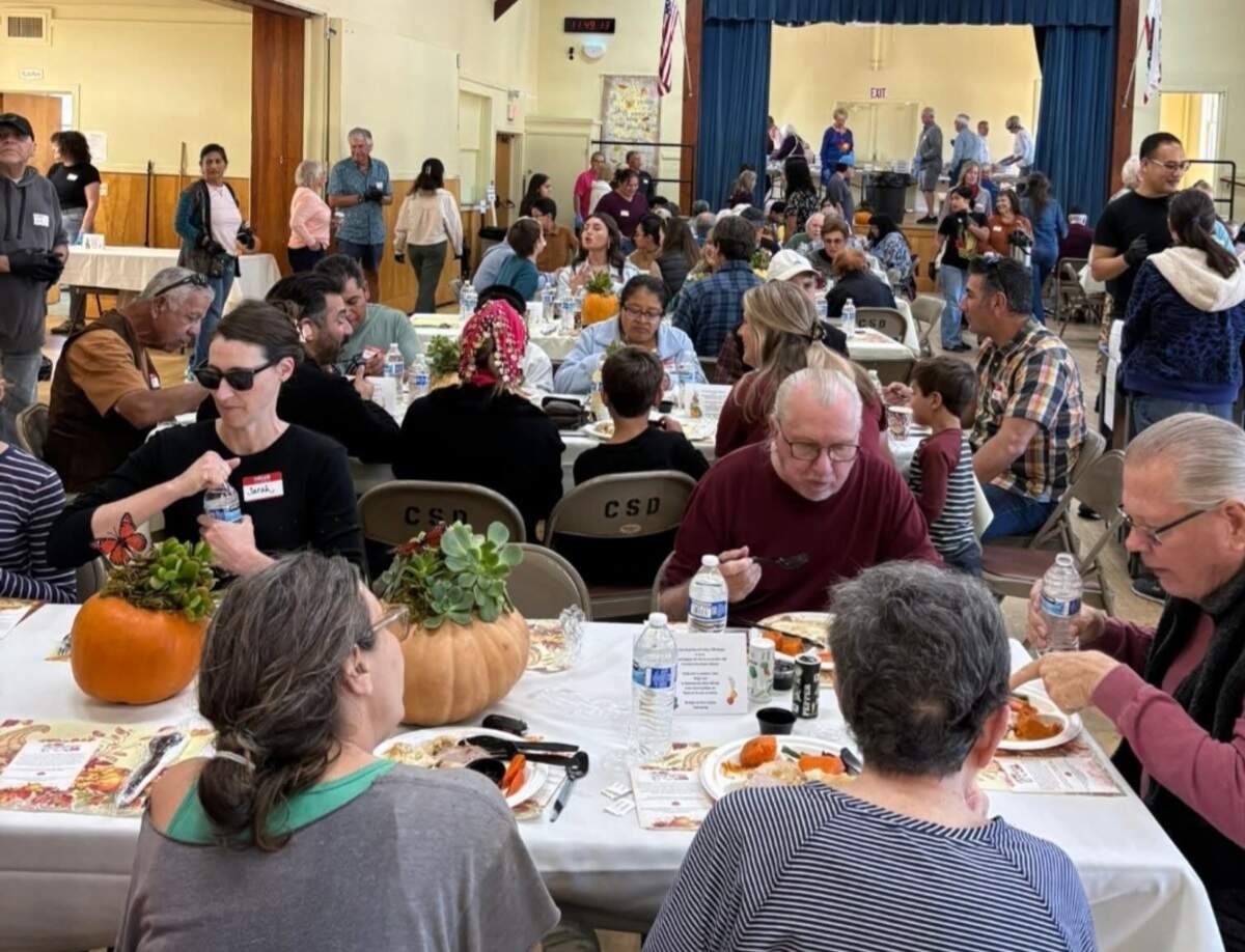Longtime volunteer server Alan Macedo of Clovis captured a slice of shared Thanksgiving during the annual free holiday dinner for the community on Nov. 27, 2025. This year, the event provided 1,100 meals.