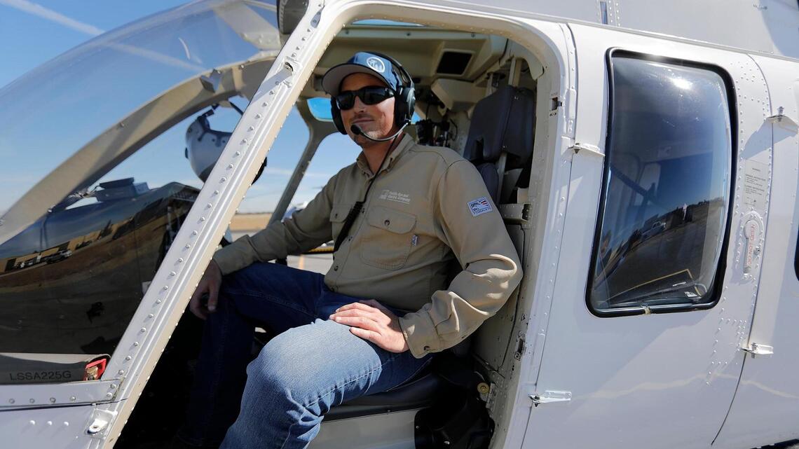 What’s that helicopter doing over SLO County? Fly along and see
