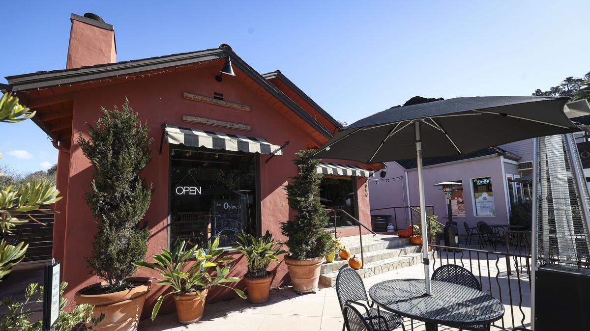 Optimyst is a Cambria social club on Burton Drive that offers a variety of wine and beer, as seen on Nov. 19, 2025.