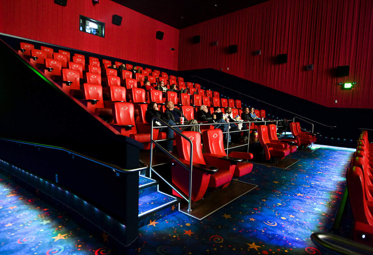 The VIP auditorium at Galaxy Theatres in Atascadero.