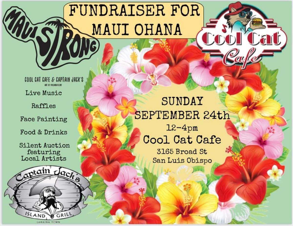Cool Cat Cafe has locations in Pismo, San Luis Obispo and Maui. The Maui location was destroyed by the devastating Lahaina fires. Now, the owners are hosting a fundraiser and looking to rebuild.