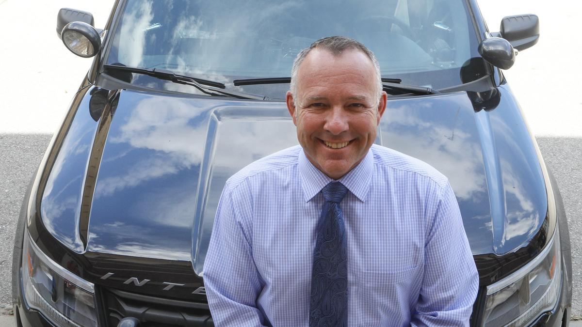 Paso Robles Police Chief Ty Lewis, pictured just before he took over the department in 2018, will become the new city manager.