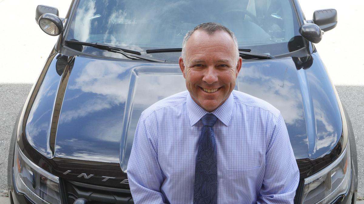 Paso Robles Police Chief Ty Lewis, pictured just before he took over the department in 2018, will become the new city manager.