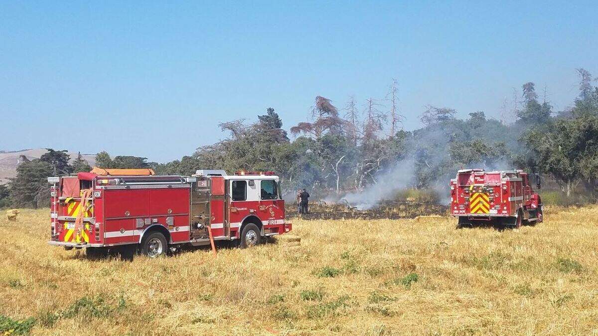 Firefighters responded to a 3-acre vegetation fire Saturday afternoon in rural Arroyo Grande, California.
