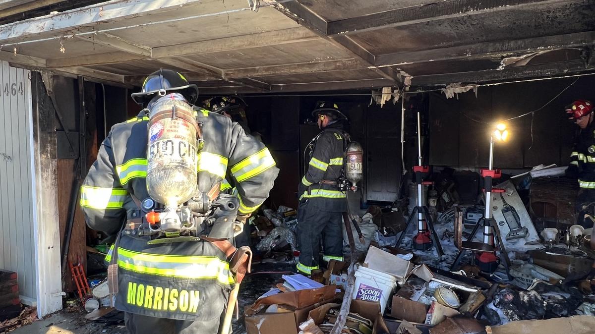 The San Luis Obispo Fire Department responded to a garage fire near Laguna Lake on Jan. 7, 2024.