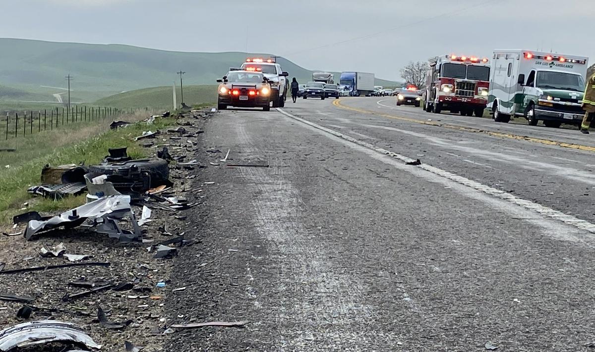 One person was killed and three others injured in a four-vehicle car crash on Highway 46 East near the Cholame “Y” on Monday, Jan. 31, 2022.