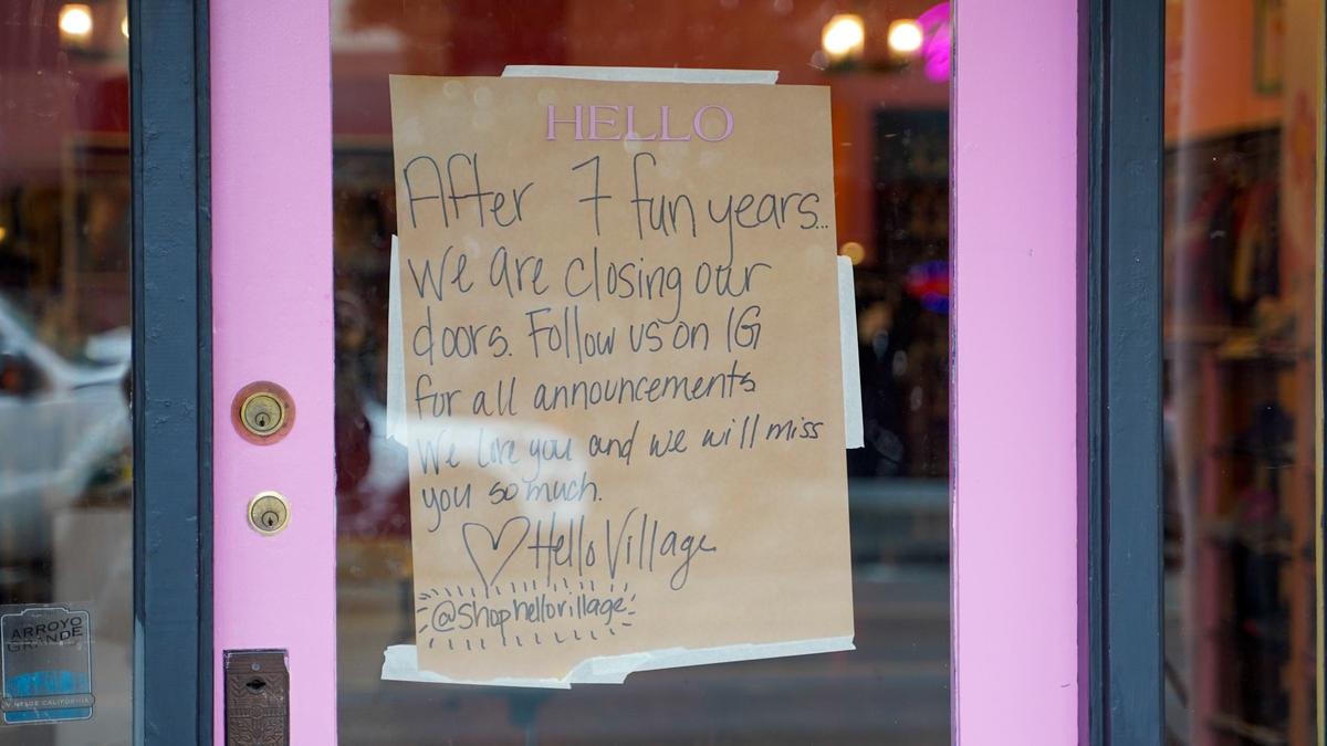 Hello Village Mercantile owner Krista Bandy announced its closure in Arroyo Grande Thursday, Oct. 10, 2024. Hello Village specialized in reselling clothing and toys for babies and young children.