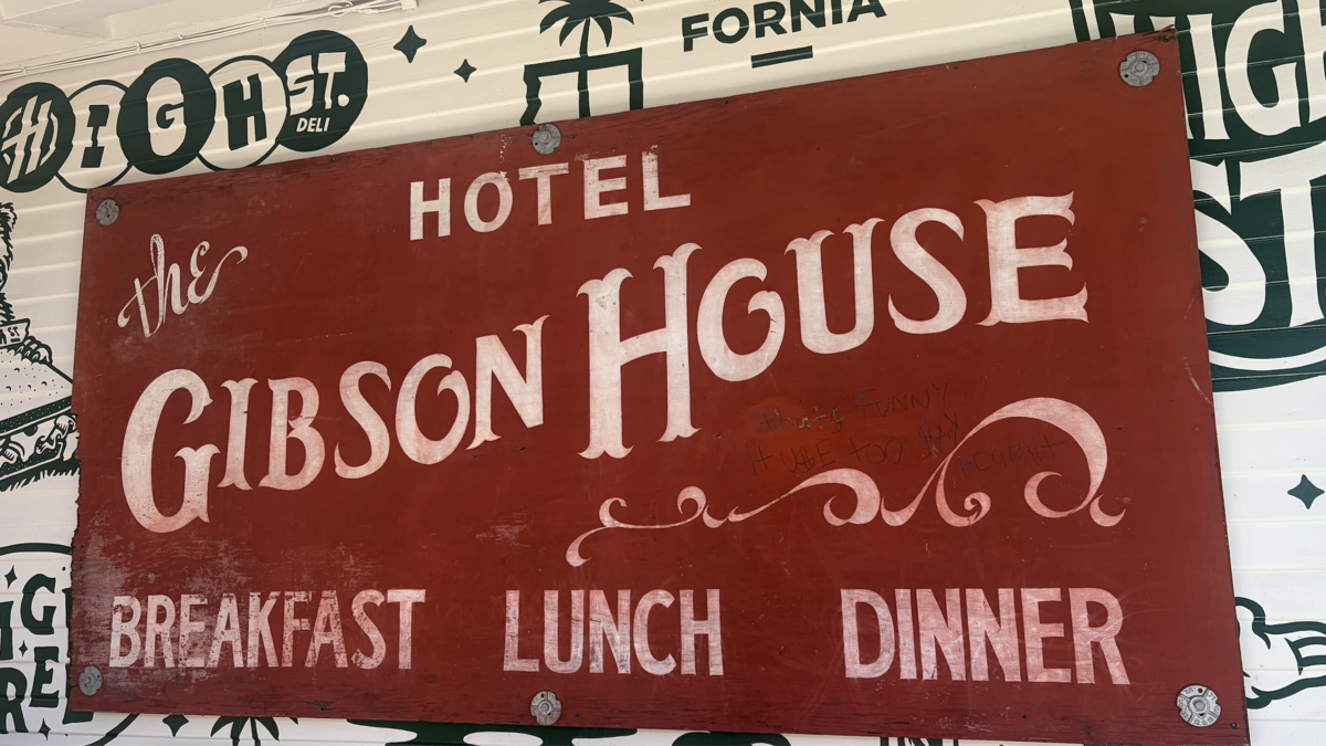 Outdoor furniture, decor and a vintage family heirloom sign at High Street Deli’s original location in San Luis Obispo was vandalized June 29, 2026, causing thousands of dollars in estimated damage.