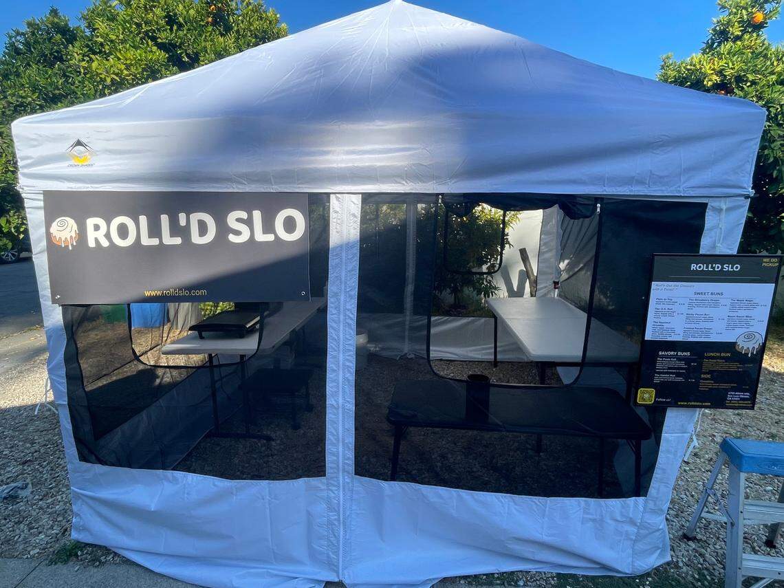 Owner and chef of Roll’d SLO Shannon Ocana is setting up for future farmers markets and is searching for openings.