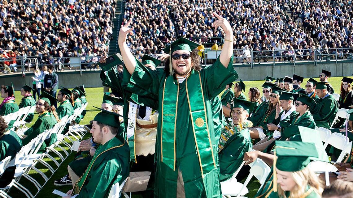 Cal Poly salutes 2 grad classes, including 1,400 students who didn’t get to walk in 2020