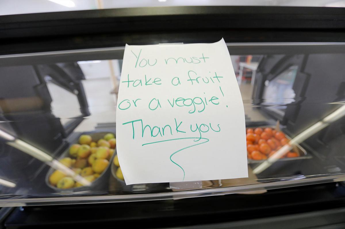 Flamson Junior High School serves nutritious meals in its cafeteria in Paso Robles.