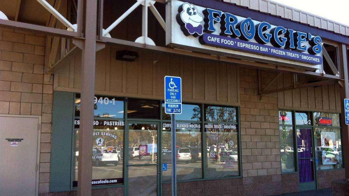 Froggie's Café in San Luis Obispo's Marigold Shopping Center has closed its doors.
