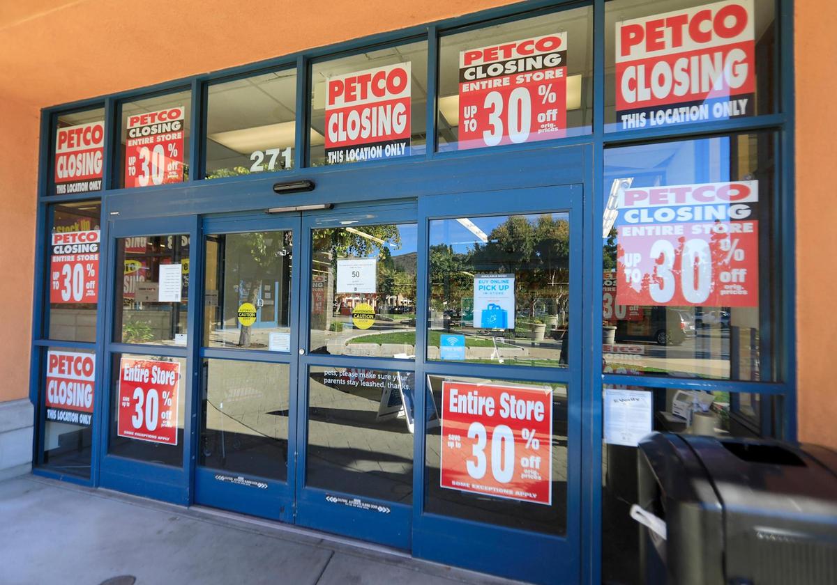 Petco announces it is closing the San Luis Obispo store.