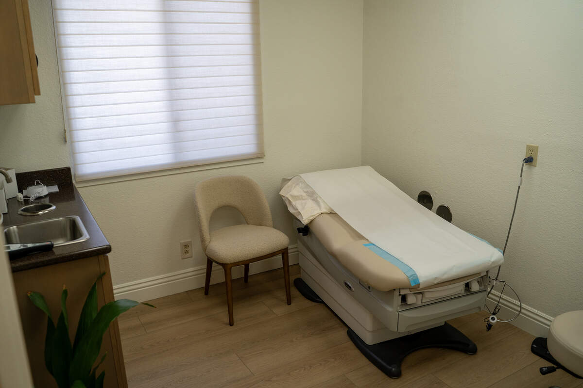 An exam room at ThriveWell Women's Health, on Friday, May 15, 2026. Drs. Heidi Sungurlu and Christine Lopopolo left the Adventist Health system late last year to found ThriveWell and pursue a more comprehensive way to practice primary care.