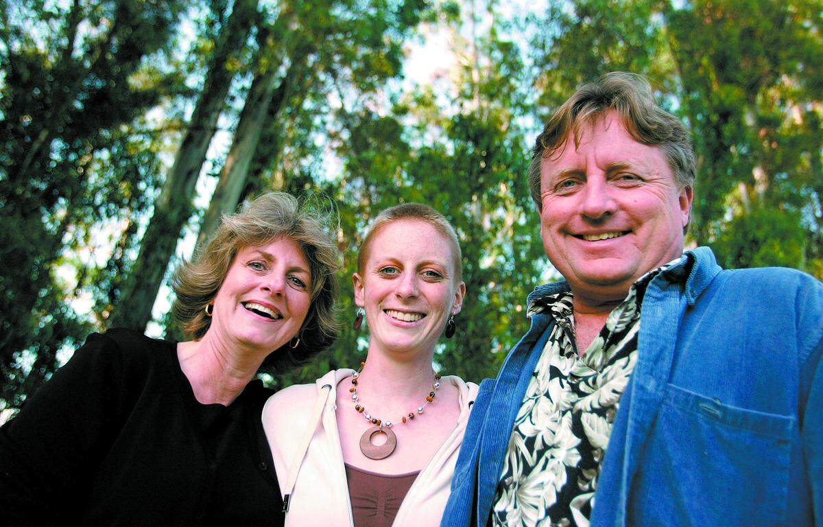 Calli Calvert has suffered from neuroblastoma, a rare form of cancer, since she was 12. Here she’s pictured with her parents, Frank and Terry Kalman, in 2008.