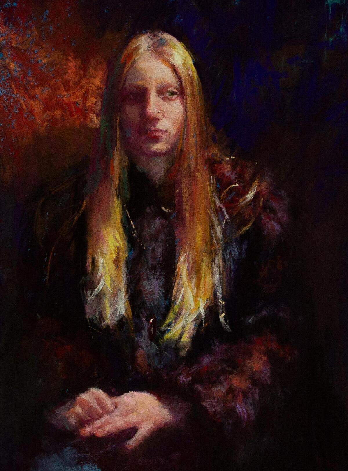 “Alys” pastel by Nancy McDonald.