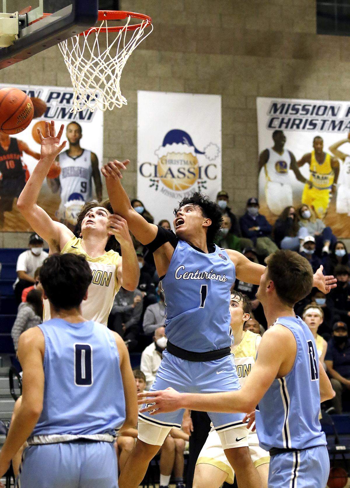 The Mission Prep Christmas Classic basketball tournament in 2021.