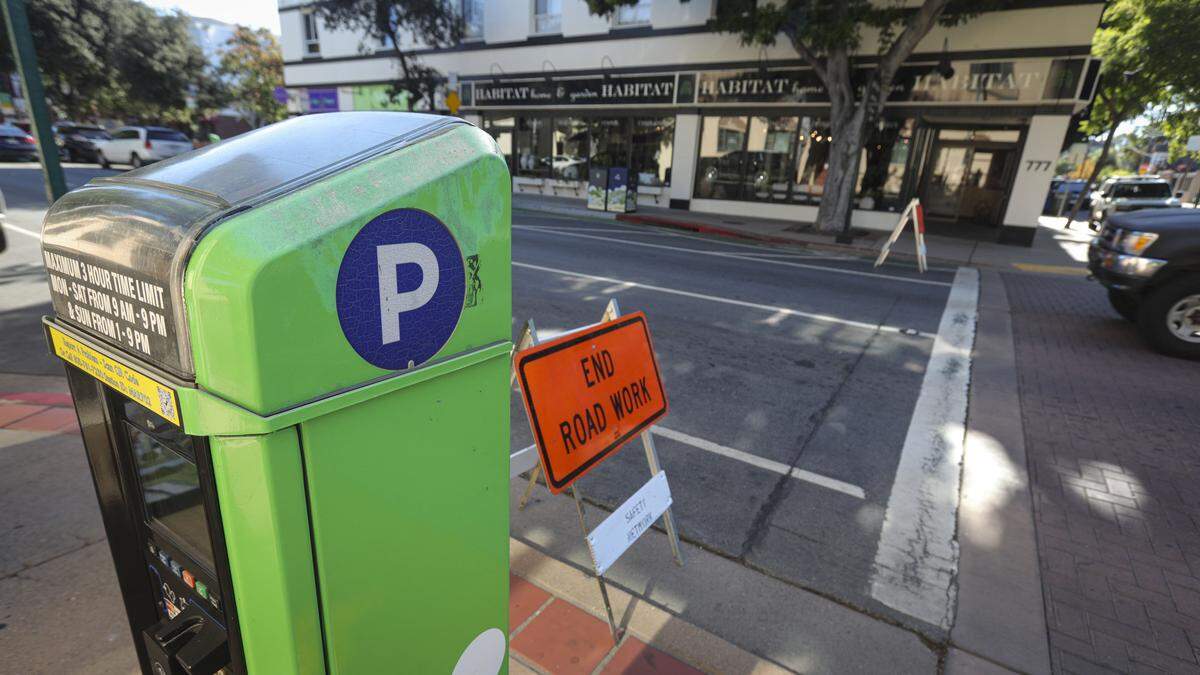Critics of downtown often cite construction and parking  issues in San Luis Obispo, seen here on Oct. 27, 2025.