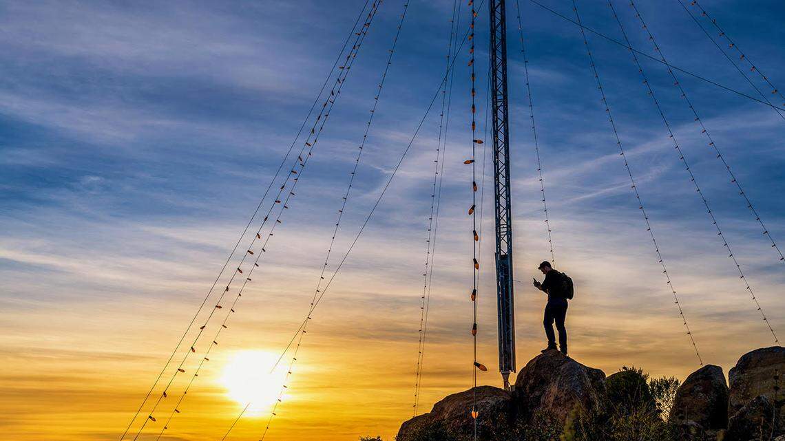 Christmas tree has perched on SLO peak for decades. Here’s how local tradition began