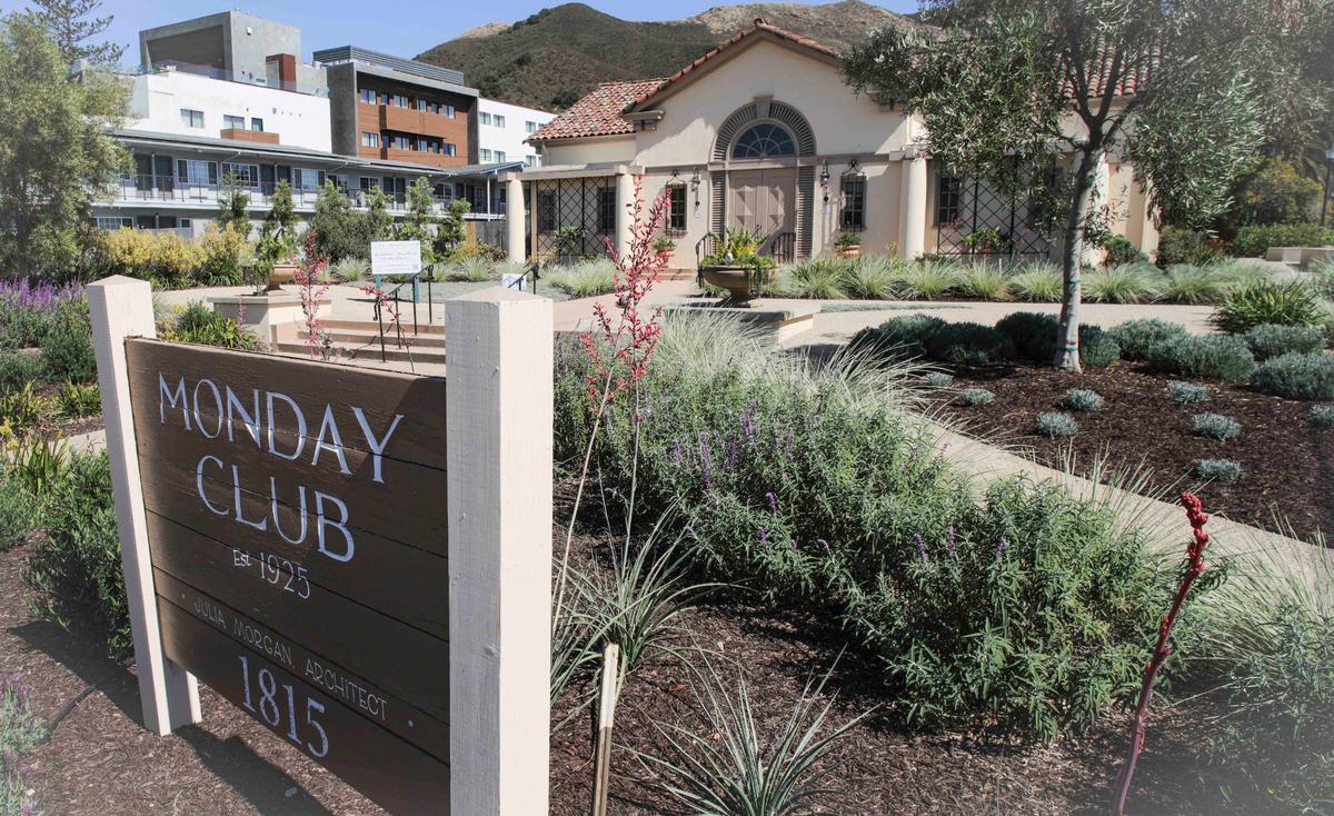 The Monday Club women’s club is celebrating 100 years, and the members continue to be active in community service. Famed architect Julia Morgan designed the building, seen here on Monterey Street near Grand Avenue, on Sept. 20, 2024.