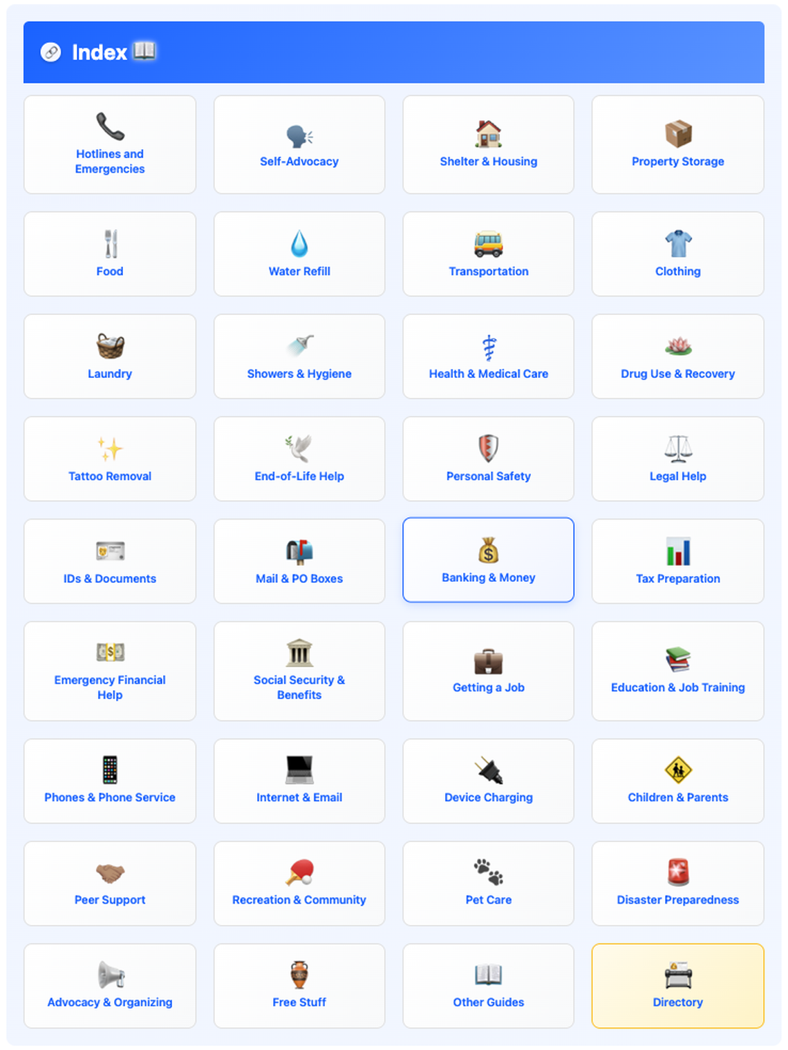 VivaSLO is a homeless resource guide developed by Shower the People operations manager David Gross.