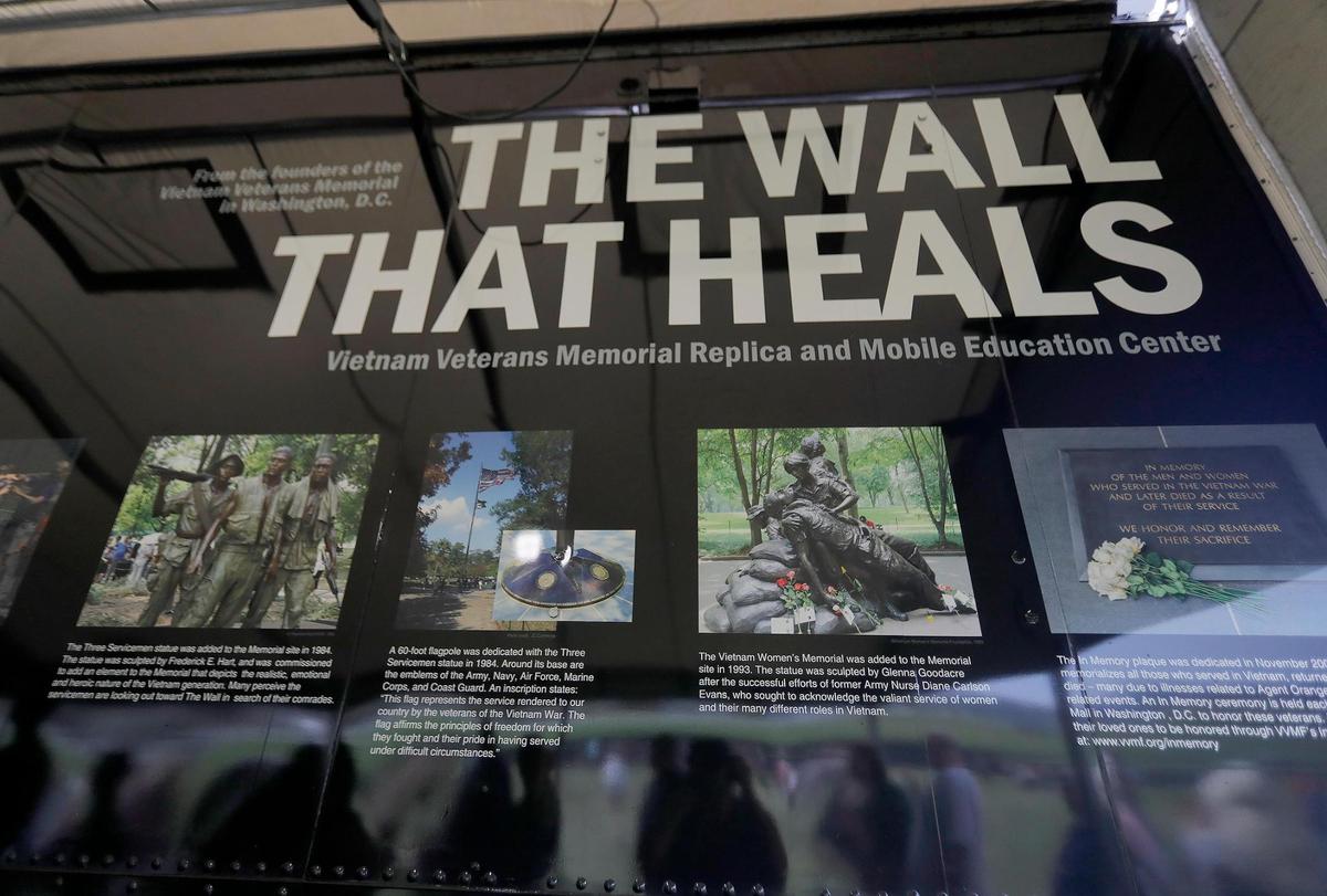 The Wall that Heals, a traveling replica of the Vietnam Veterans Memorial in Washington, D.C., visited San Luis Obispo in March 2023.