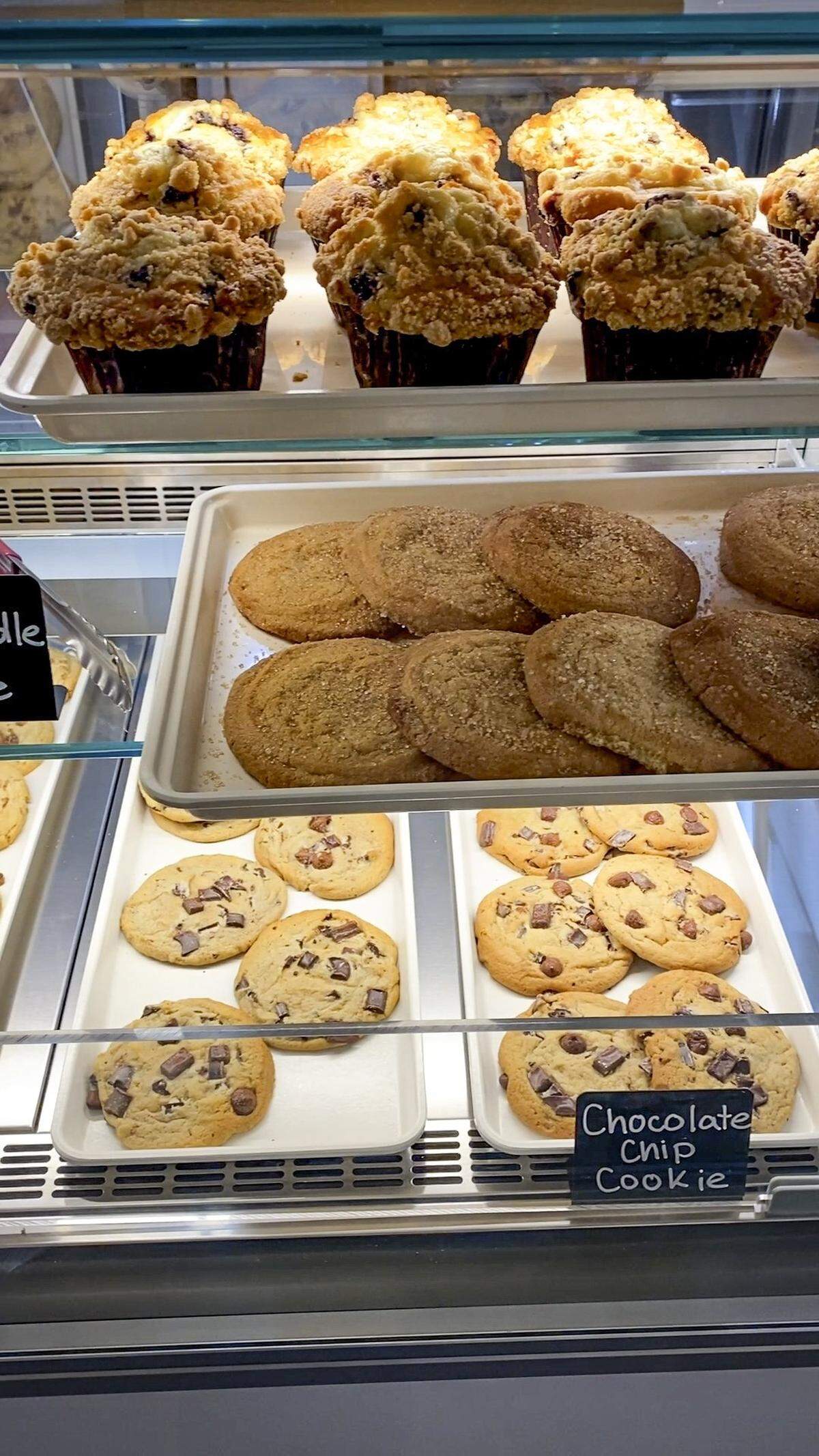 Baked goods including cookies and muffins are availible at Tifa Choclate & Gelato. The location is open on Chorro St. in San Luis Obispo seen here on Feb. 20, 2026.