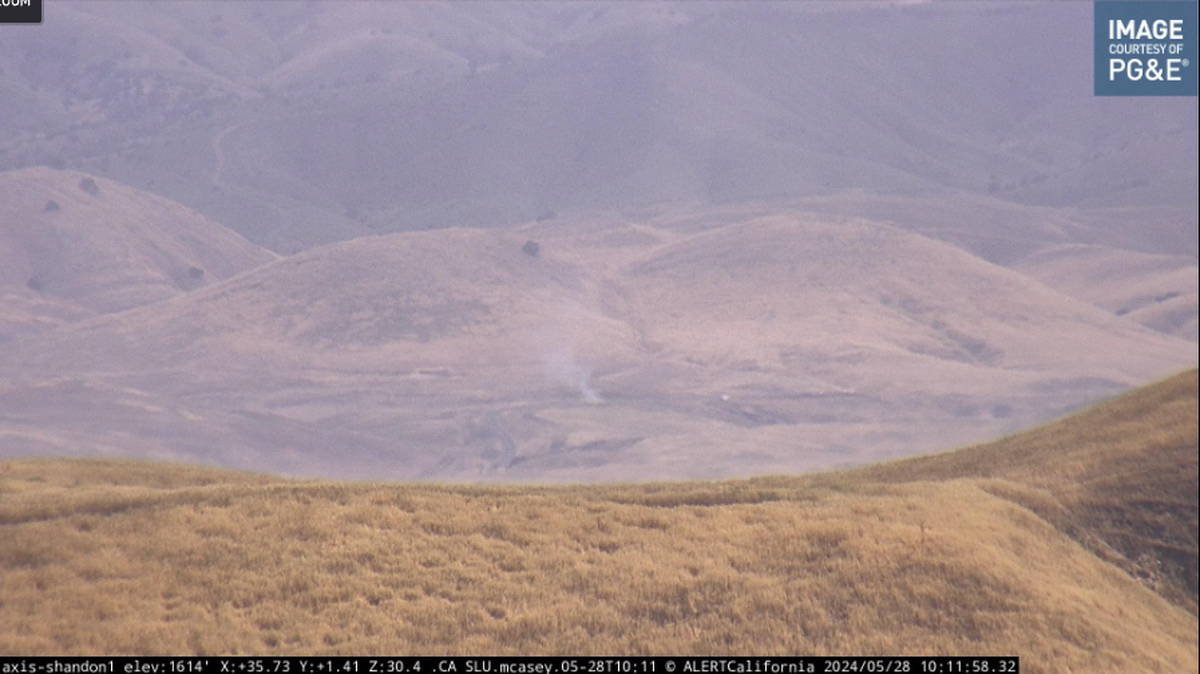 Cal Fire responded to a vegetation fire near the Cholame Y intersection in north San Luis Obispo County Tuesday morning.