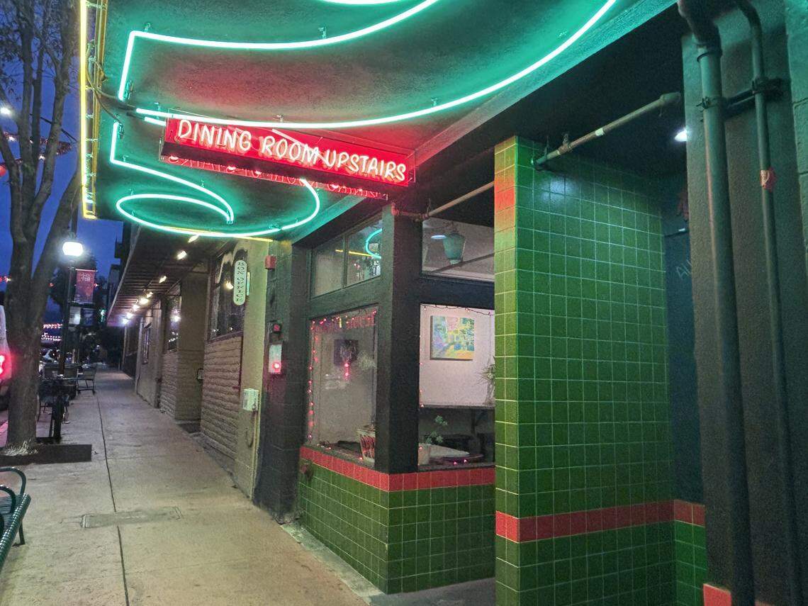 Mee Heng Low’s neon sign was newly renovated and relit after the noodle house won a $50,000 grant for exterior renovations.