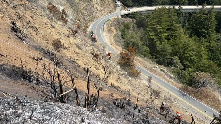 Highway 1 will close north of SLO County on Thursday for Timber Fire repairs