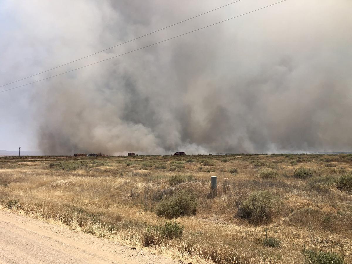 The Bear Fire broke out in California Valley on the afternoon of June 12, 2024, quickly growing to 1,410 acres. Cal Fire said it had a moderate to dangerous rate of spread. 