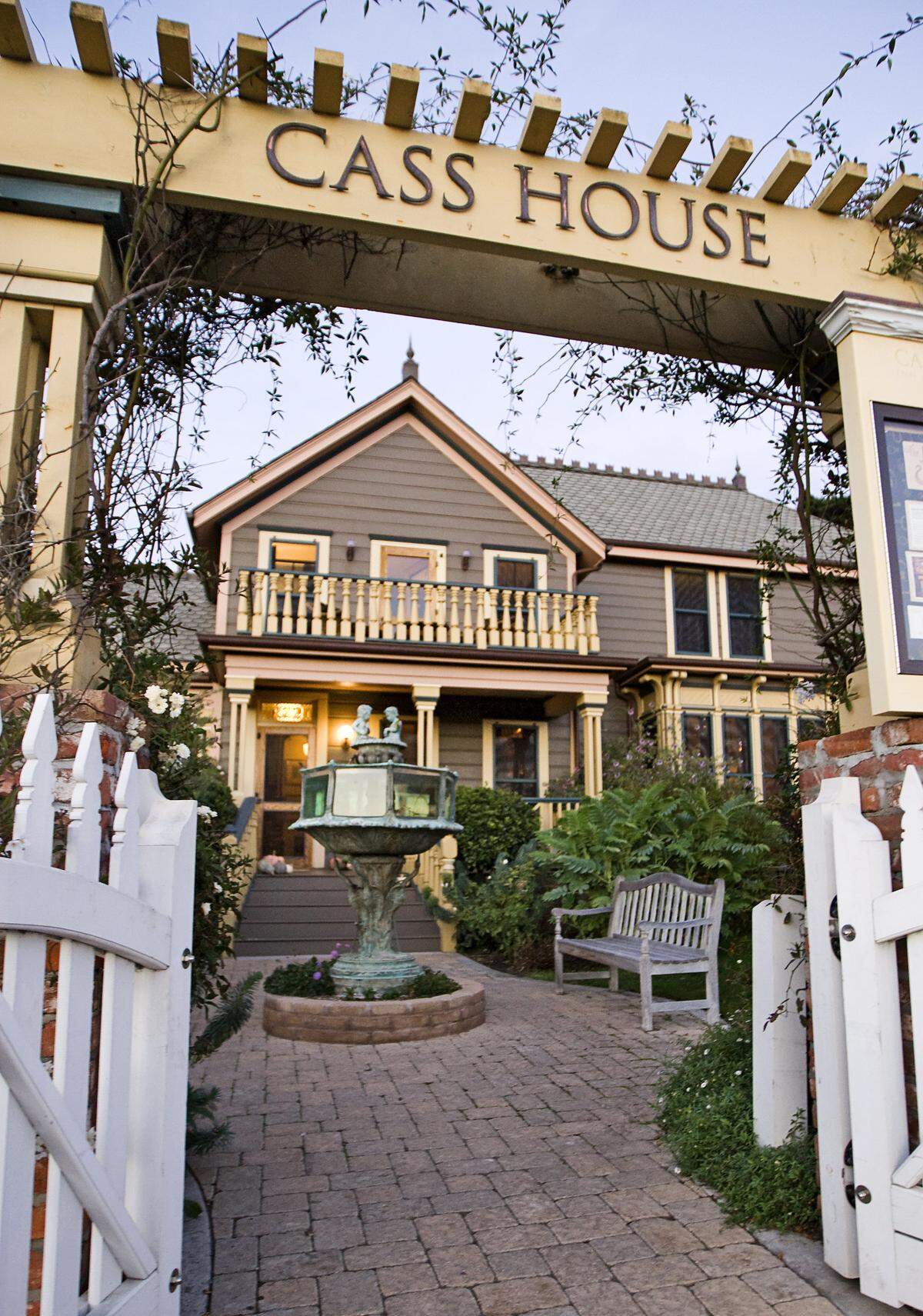 The Cass House Inn and Restaurant opened in 2007 as a bed-and-breakfast, restaurant and wedding/event venue.