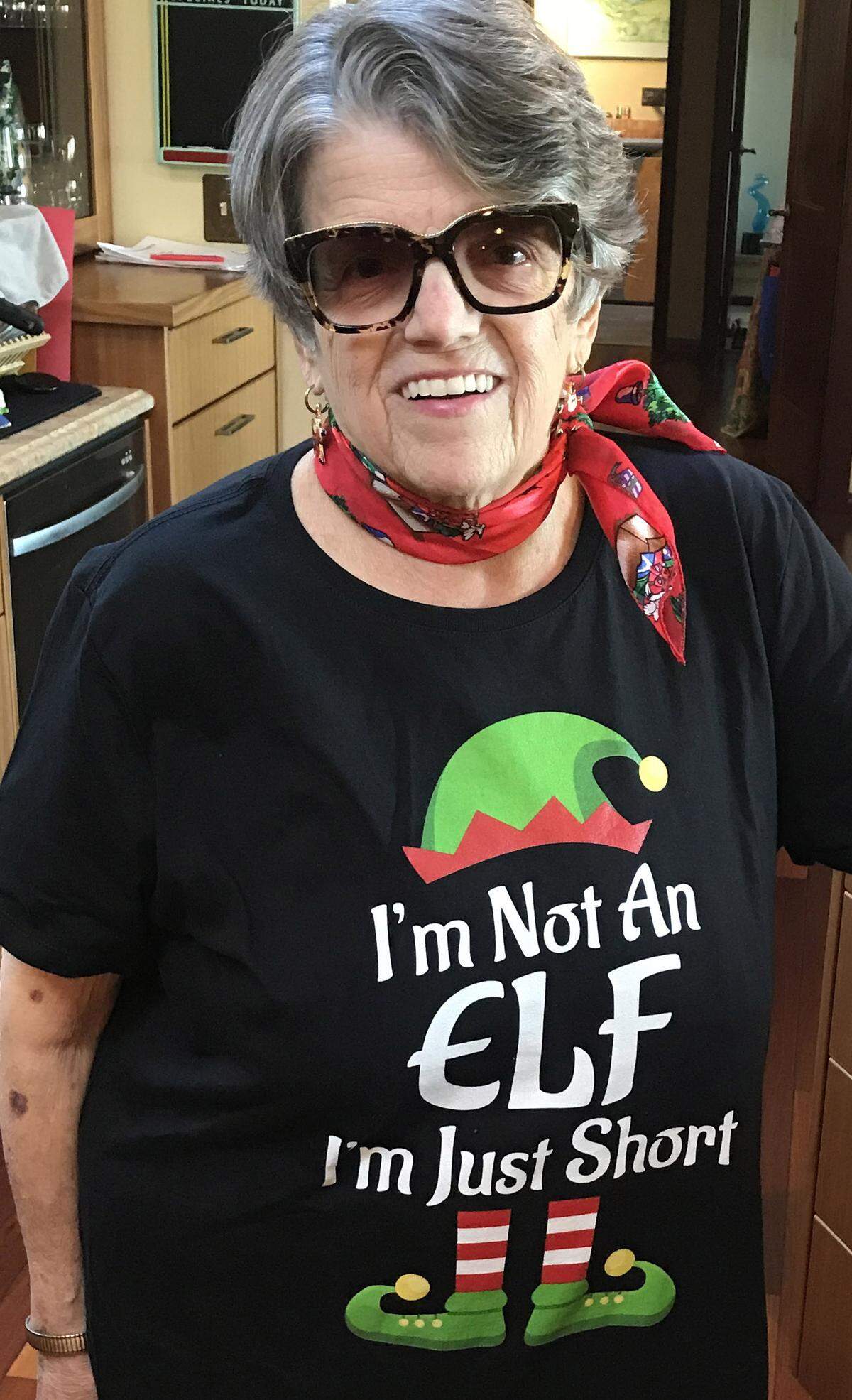 In a photo that evokes lovely memories, Tribune columnist Kathe Tanner put on her whimsy and exercised her sense of humor as she rehearsed for the upcoming holiday season. The photo was taken in December 2022 by her son Brian Tanner, who died unexpectedly on June 11, 2025.