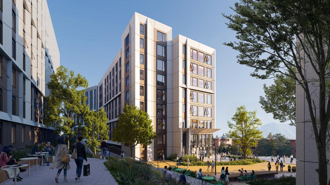 FullStack Modular, a modular housing builder, will bring 4,200 new beds to Cal Poly’s campus on the current site of the K1, K2 and R1 parking lots and the North Mountain residence halls. Manufacturing will start in late 2025, with the first phase of buildings expected to be complete by fall 2026 and a full buildout by 2030.