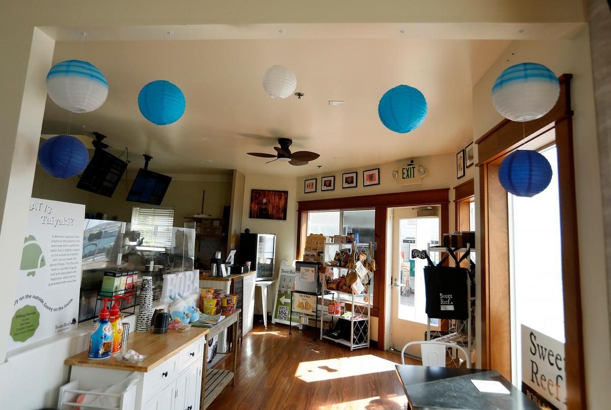 Sweet Reef Boba and Taiyaki moved locations to a prominent spot in The Boatyard.