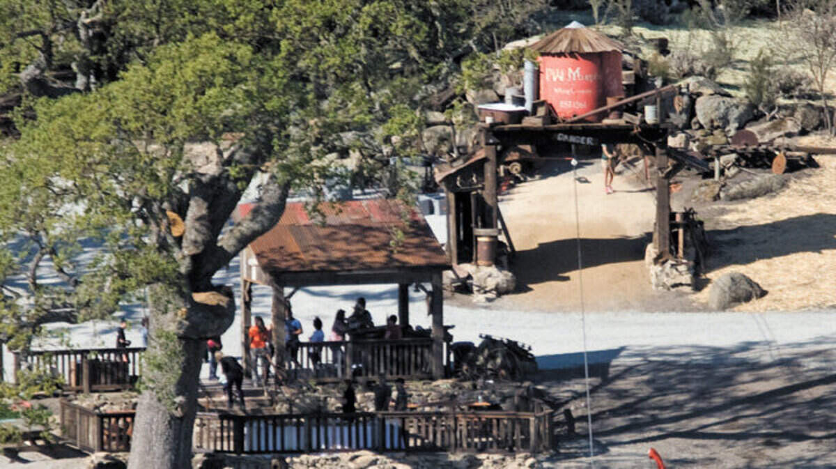 The replica gold mining camp built at Santa Margarita Ranch will be featured in an upcoming episode of "Redwood Kings" on Animal Planet.