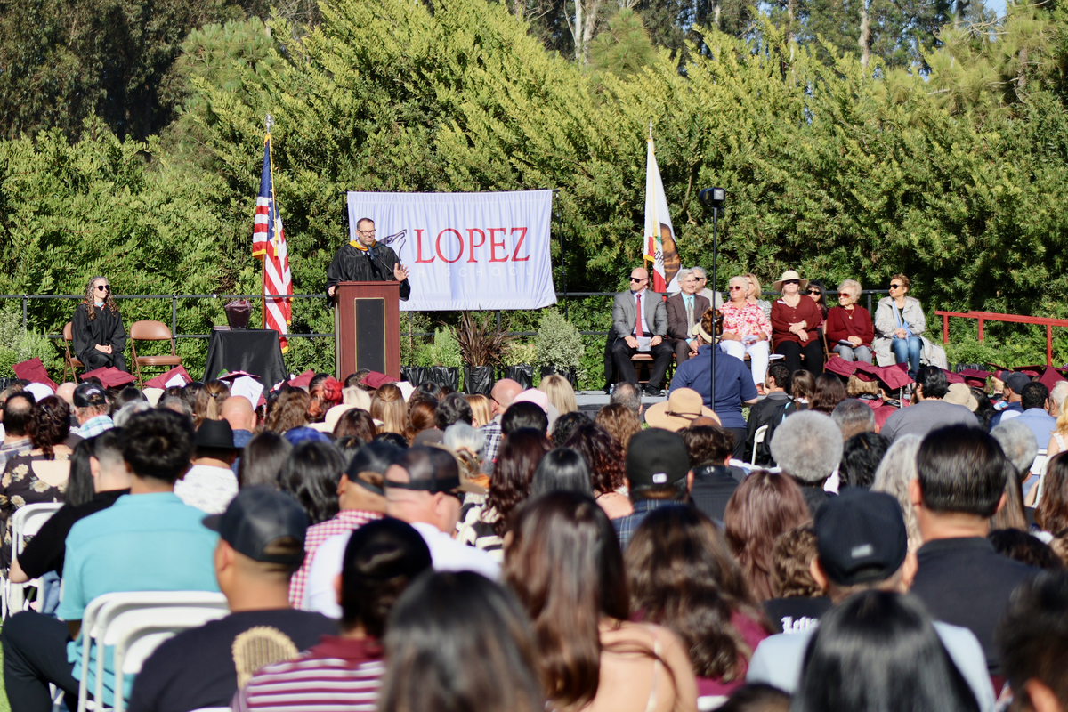 Arroyo Grande’s Lopez Continuation High School celebrated commencement on June 3, 2026, with 56 students graduating.