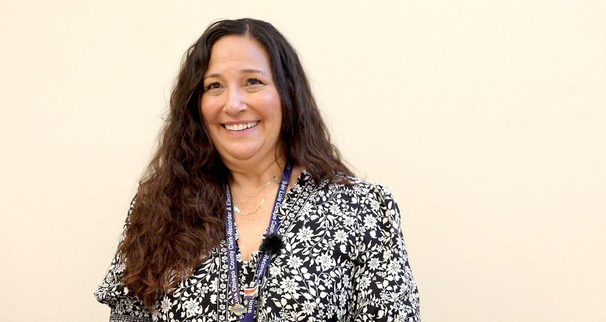 San Luis Obispo County Clerk-Recorder Elaina Cano at her office.