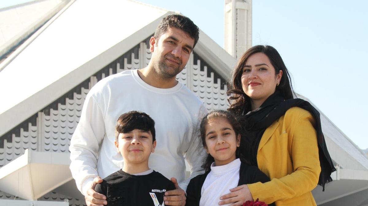 On Jan. 19, the Barakzai family was finally able to escape from Afghanistan into Pakistan. They are, Afghan engineer and U.S. collaborator Kawa Barakzai, back left, his wife Kegina and children Ben Yamin, front left, and Maryam.