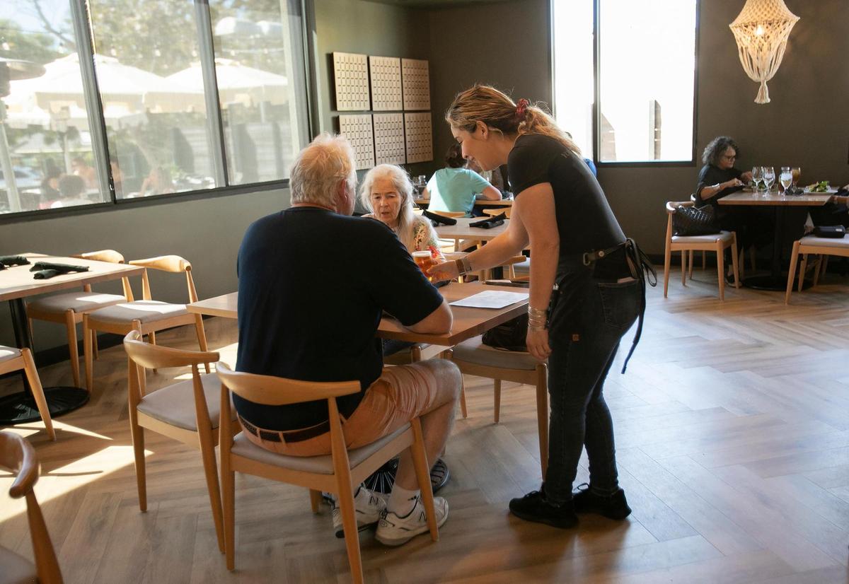Taste in San Luis Obispo has moved a few blocks away. David and Pam Carroll enjoy this restaurant’s service.