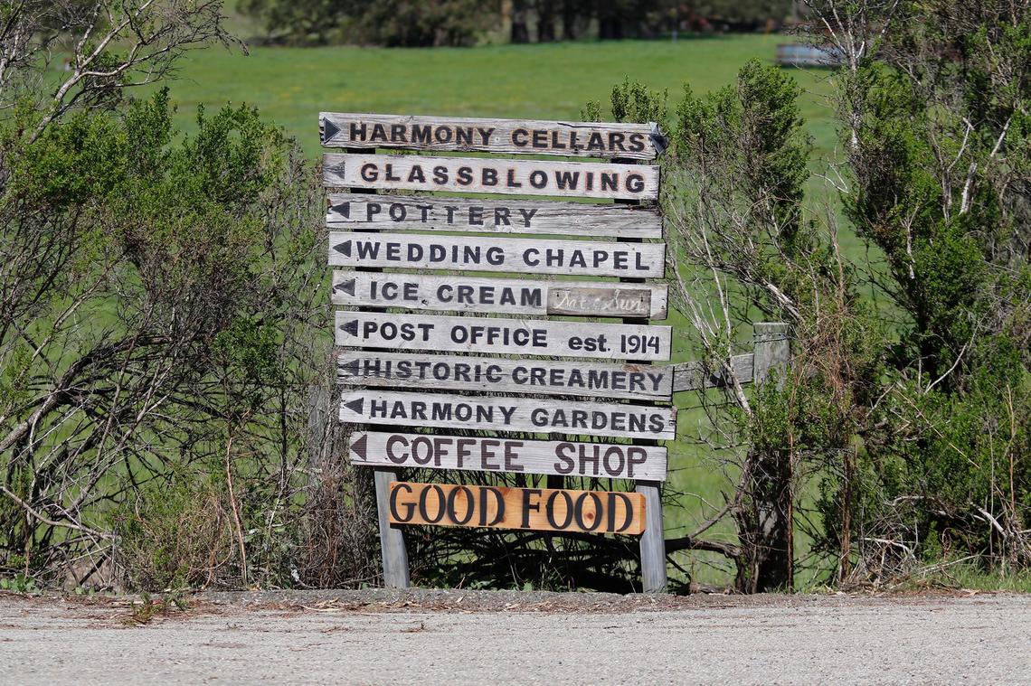 The “good food” sign here invites visitors to Harmony’s Tiny Kitchen, which opened Jan. 17. It’s a return to Harmony for Chris Dillow who formerly owned Harmony Pasta Factory.