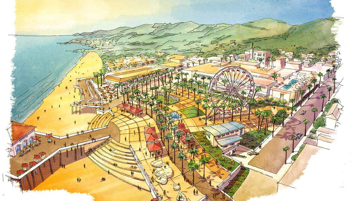 A birdseye rendering of the strategic plan recently approved by the Pismo Beach City Council.