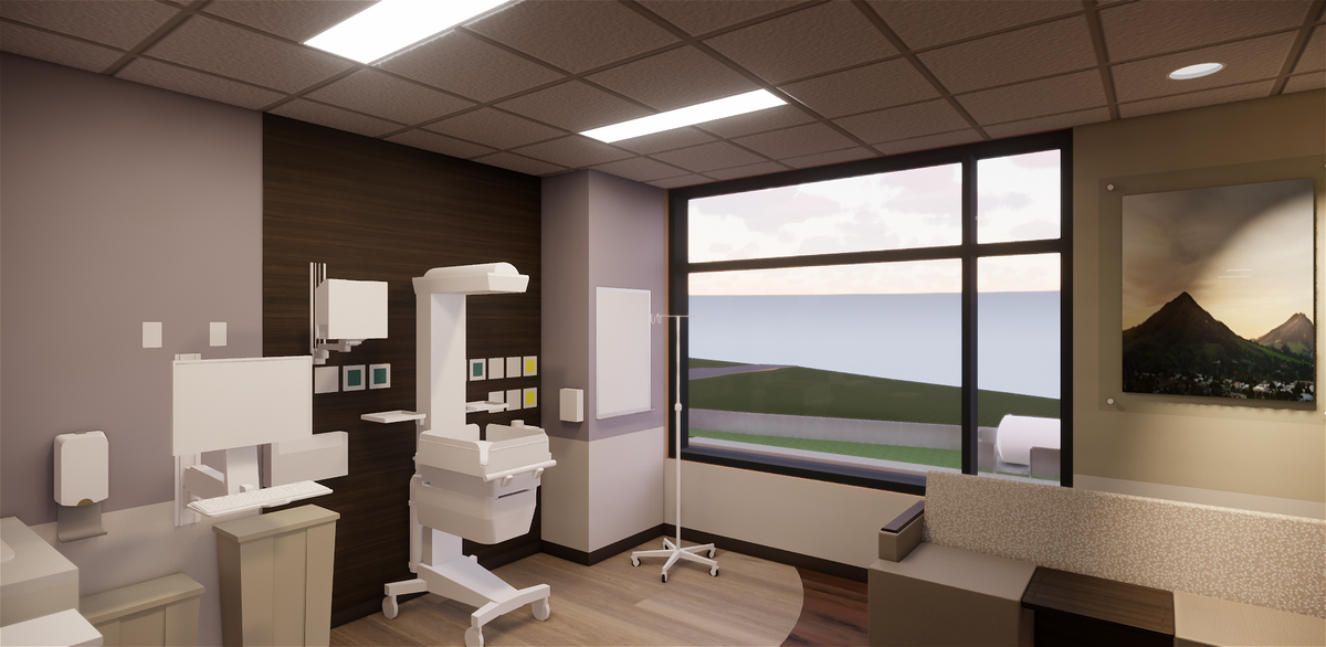 Dignity Health’s French Hospital Medical Center in San Luis Obispo shares a mock-up of the private patient rooms they are building for a new Neonatal Intensive Care Unit (NICU).